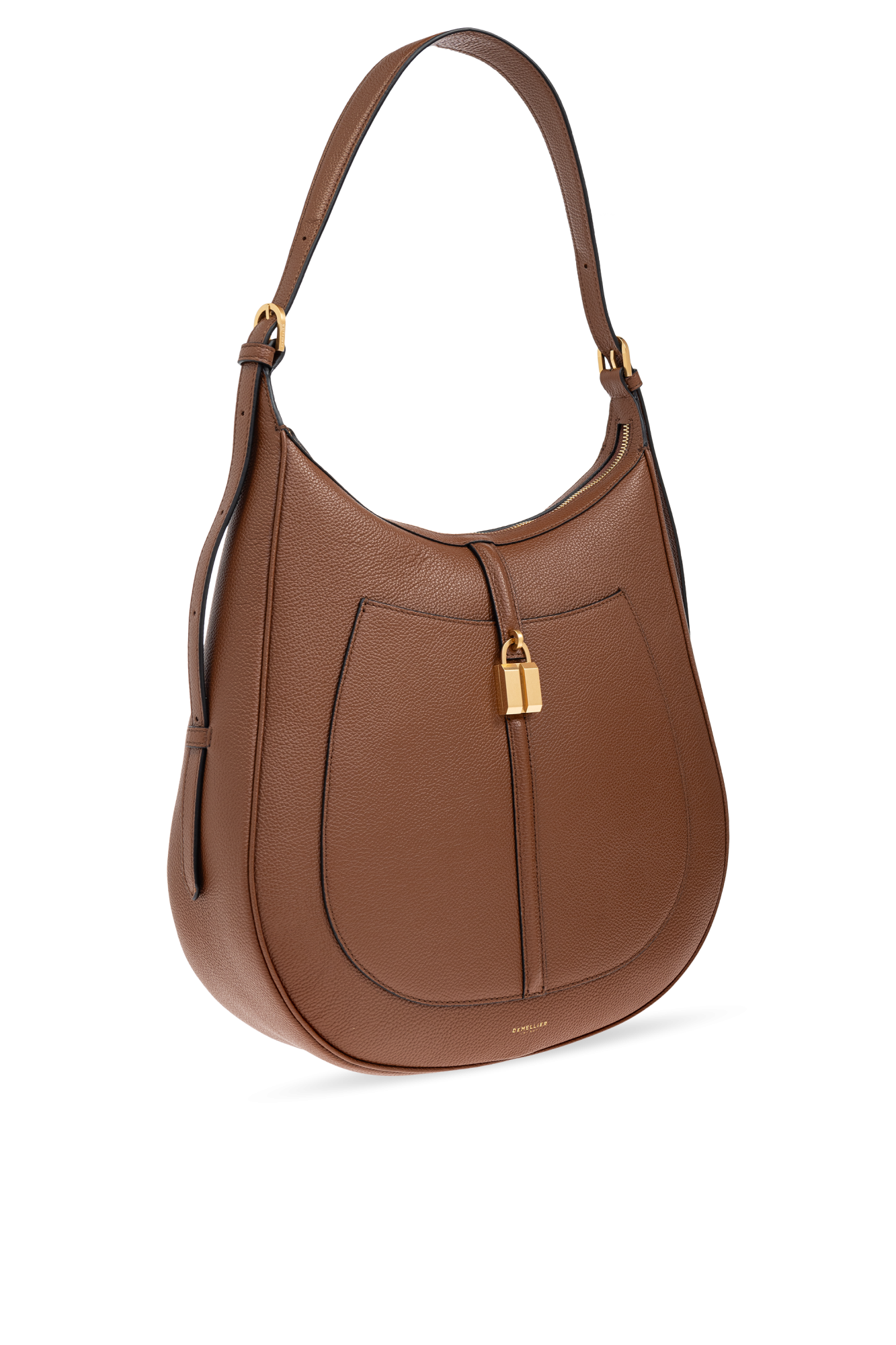 DeMellier  Siena ショルダーバッグ The Siena Hobo | Black Small Grain | DeMellier